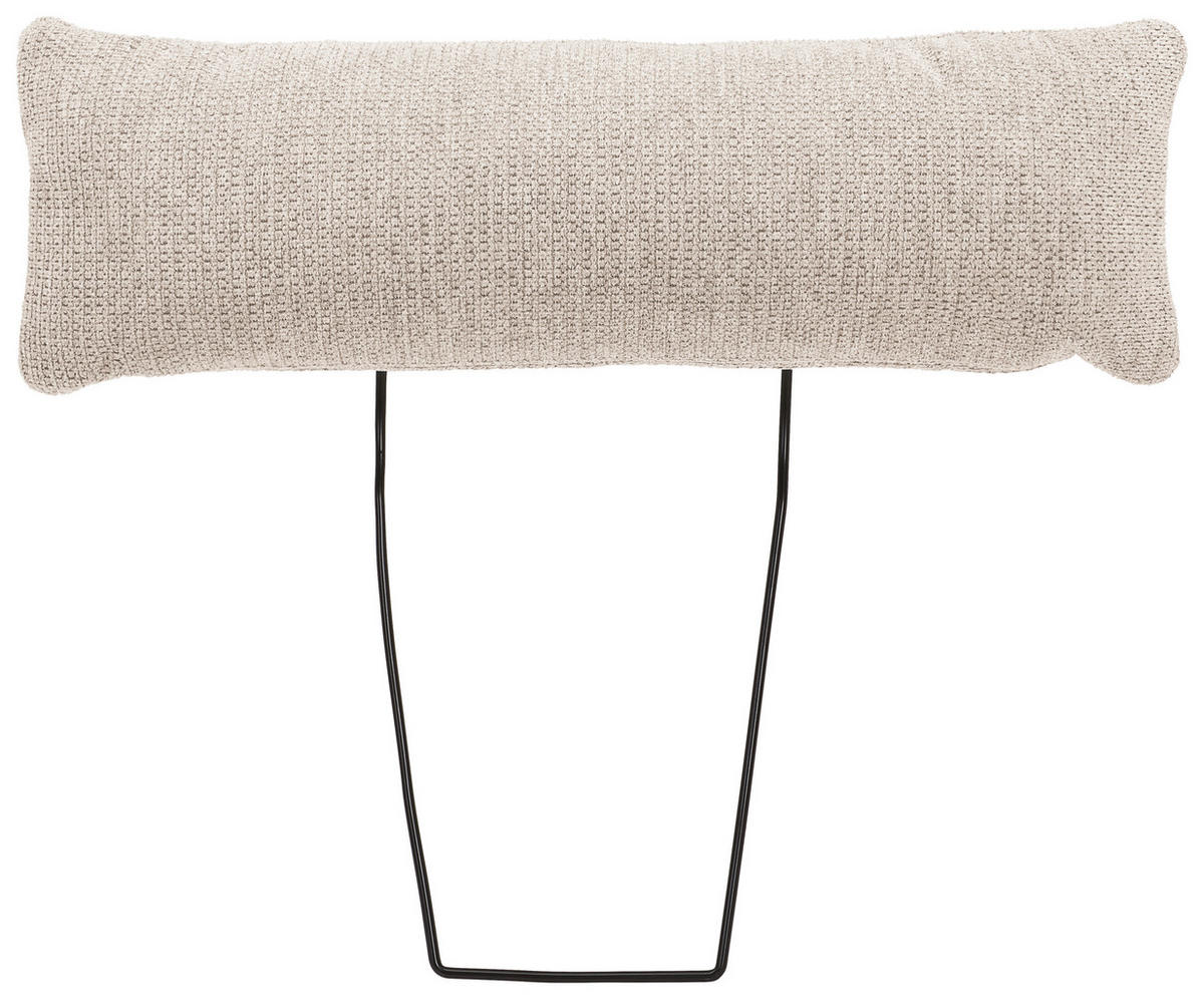 NACKSTÖD i flatväv  - cremefärgad, Design, textil (61/20/11cm) - MID.YOU