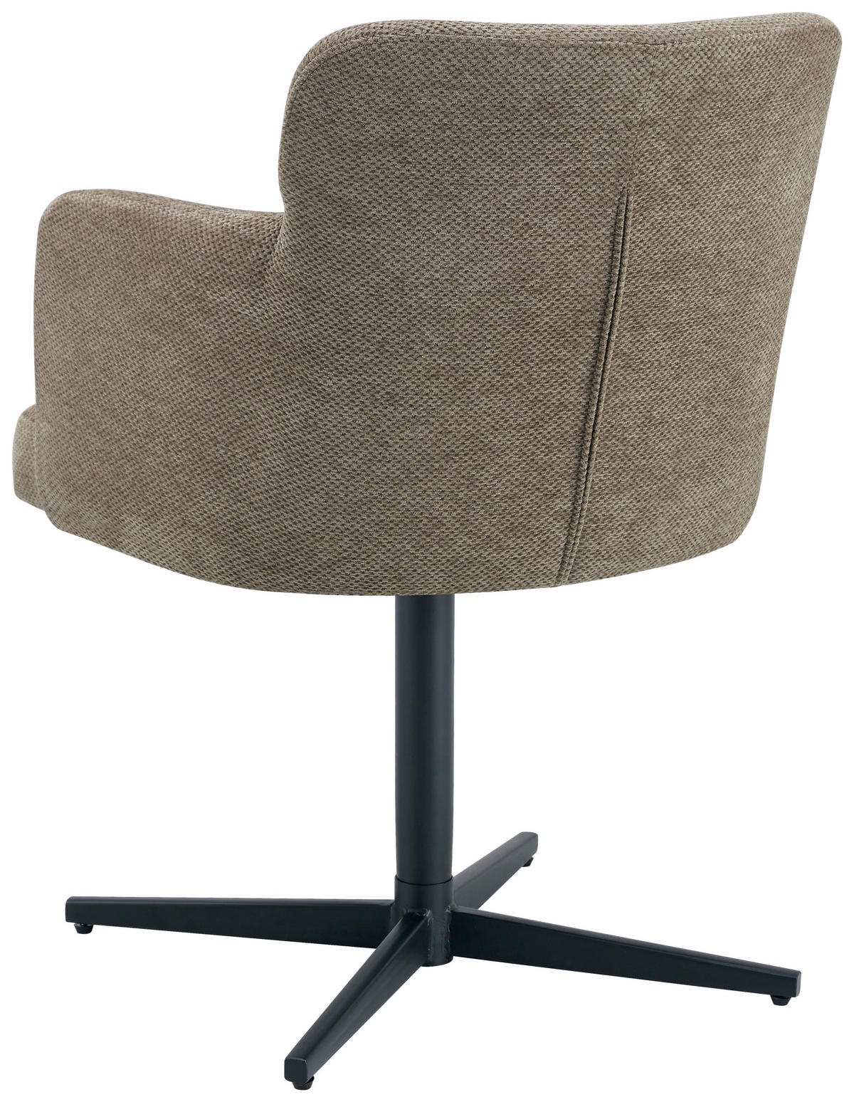 ARMLEHNSTUHL  in Eisen Webstoff  - Schwarz/Braun, KONVENTIONELL, Holz/Textil (58,5/85/63cm) - Livetastic