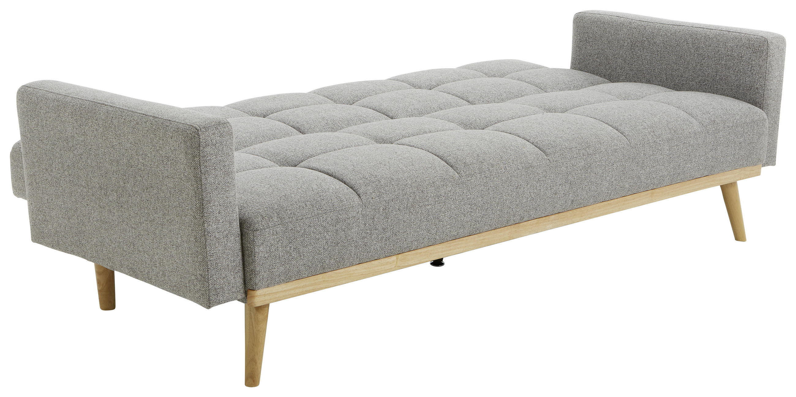 SCHLAFSOFA in Struktur Grau  - Naturfarben/Grau, LIFESTYLE, Holz/Textil (214/84/84cm) - Livetastic