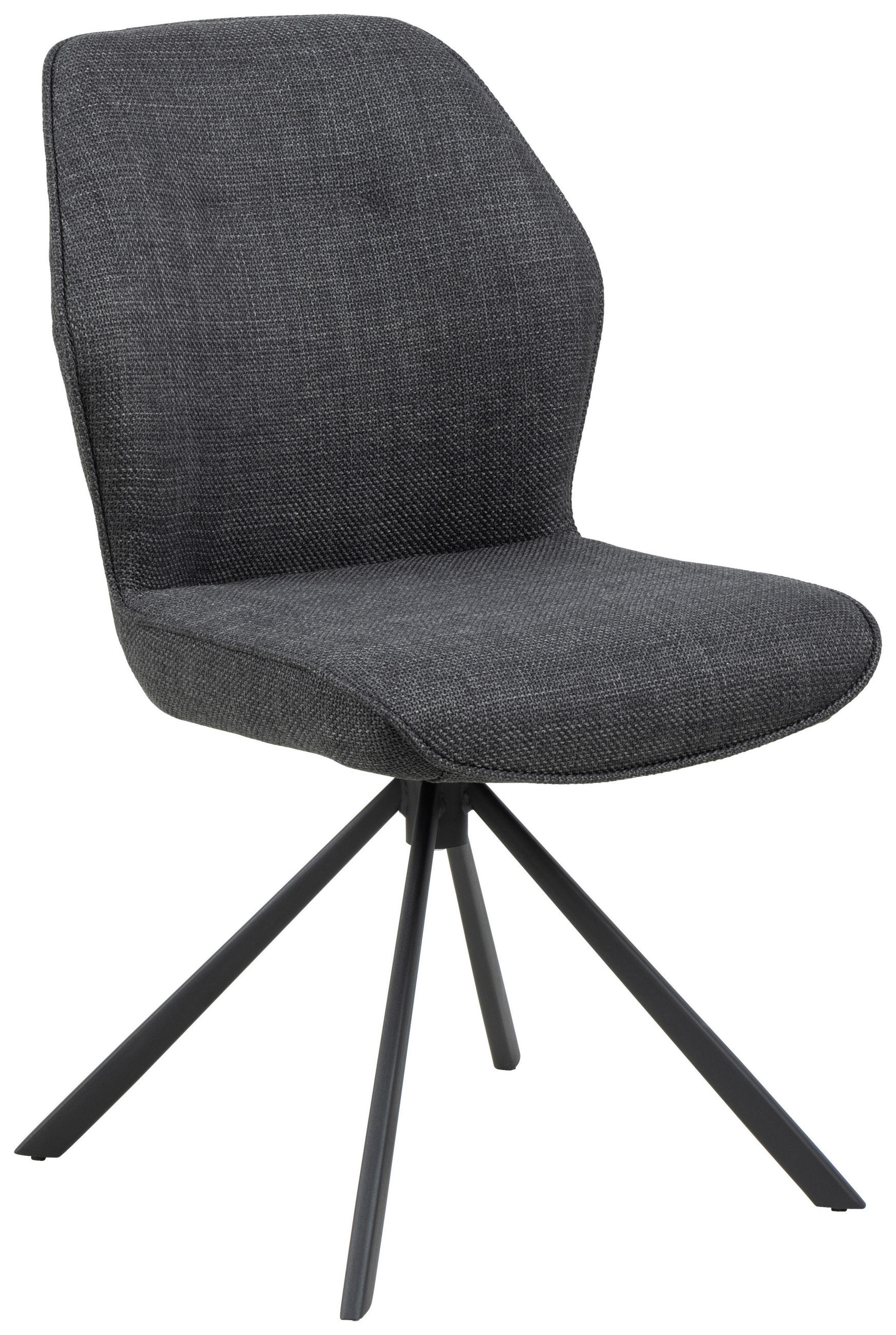 STOLICA  tamno siva  tekstil      - tamno siva/crna, Design, tekstil/metal (51/90/62cm) - MID.YOU
