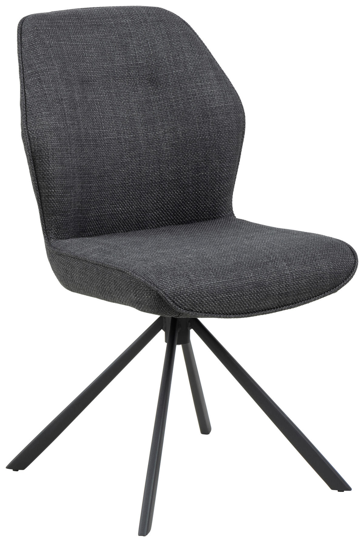 STOLICA  tamno siva  tekstil      - tamno siva/crna, Design, tekstil/metal (51/90/62cm) - MID.YOU