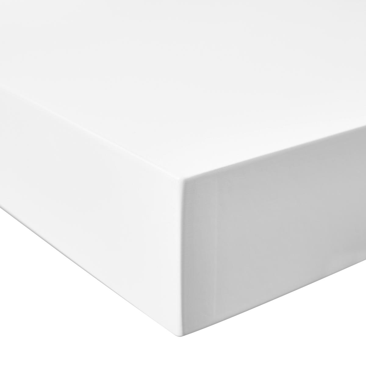 WANDBOARD Weiß Hochglanz  - Weiß Hochglanz, Basics, Holzwerkstoff (80/5/25cm) - Xora