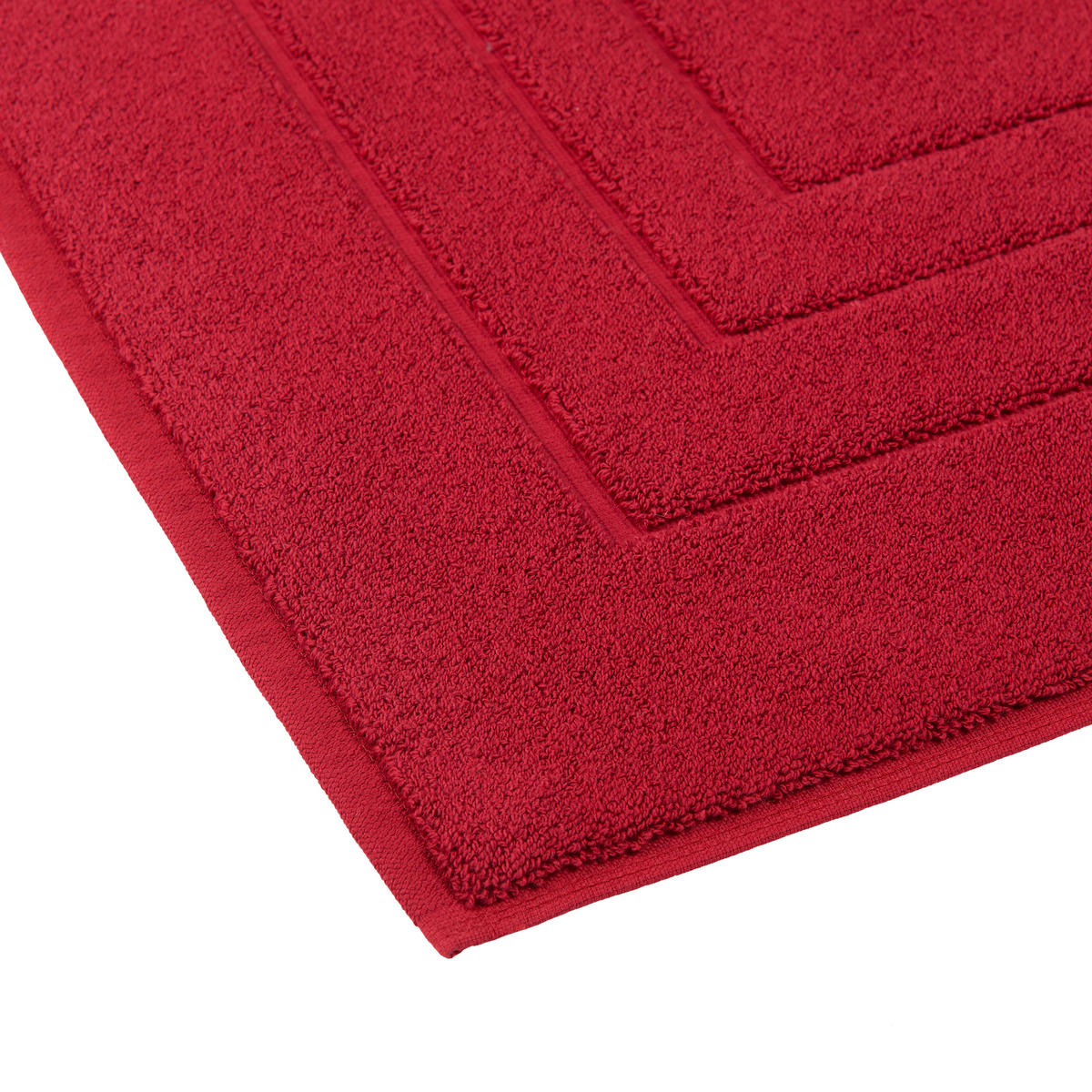 BADEMATTE Dunkelrot 60/60 cm  - Dunkelrot, Basics, Textil (60/60cm) - Vossen
