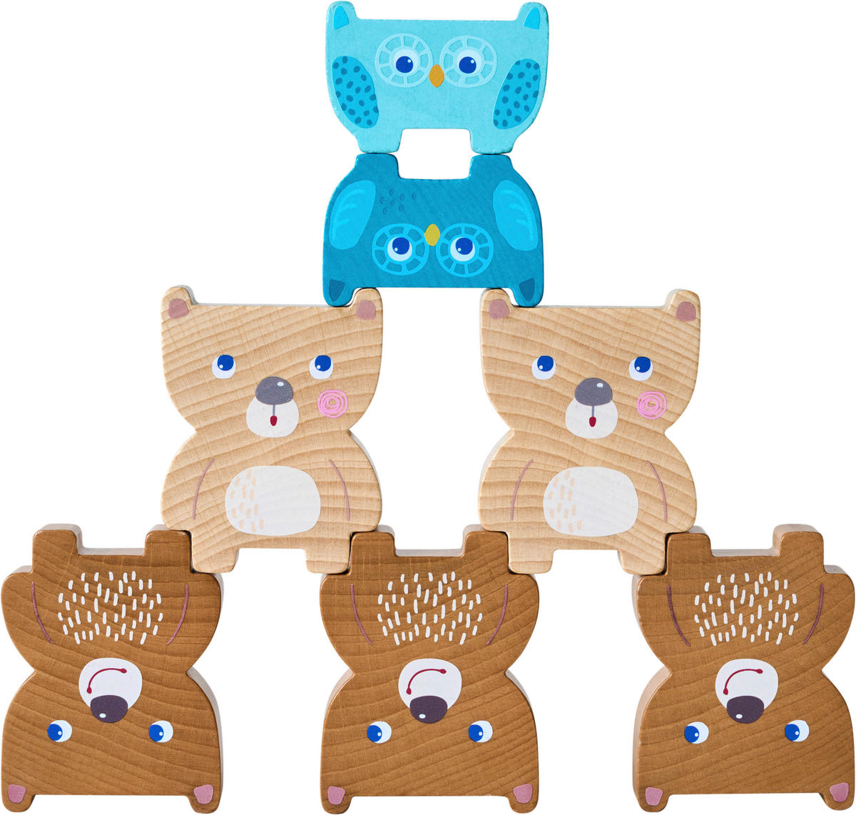 STAPELTURM - Multicolor, Basics, Holz/Papier (23,5/15,5/5cm) - Haba