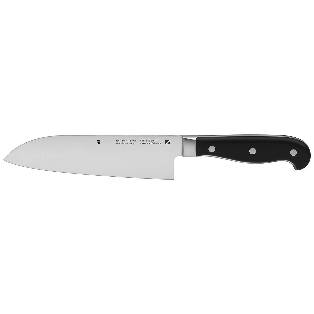 SANTOKUMESSER 32 cm  - Edelstahlfarben/Schwarz, Basics, Kunststoff/Metall (32cm) - WMF