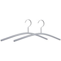 KLEIDERBÜGELSET 2-TEILIG 45 cm Metall  - Alufarben, Design, Metall (45cm)