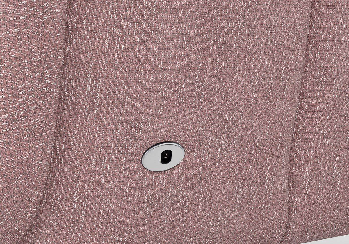 RELAXSESSEL GLENDALE E Chenille Kopfteilverstellung, Rücken echt    - Eichefarben/Aubergine, KONVENTIONELL, Holzwerkstoff/Textil (75/112/82cm) - Sit & More