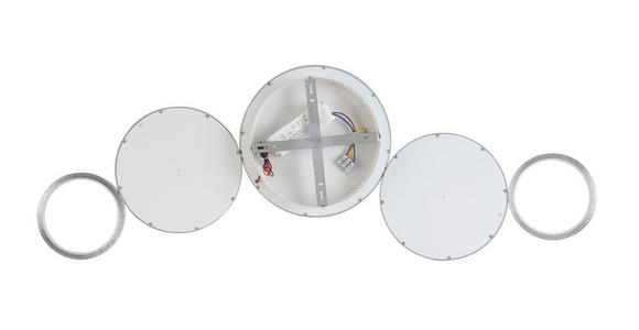 LED-DECKENLEUCHTE 107/51/6 cm - Alufarben, Design, Kunststoff/Metall (107/51/6cm) - Novel