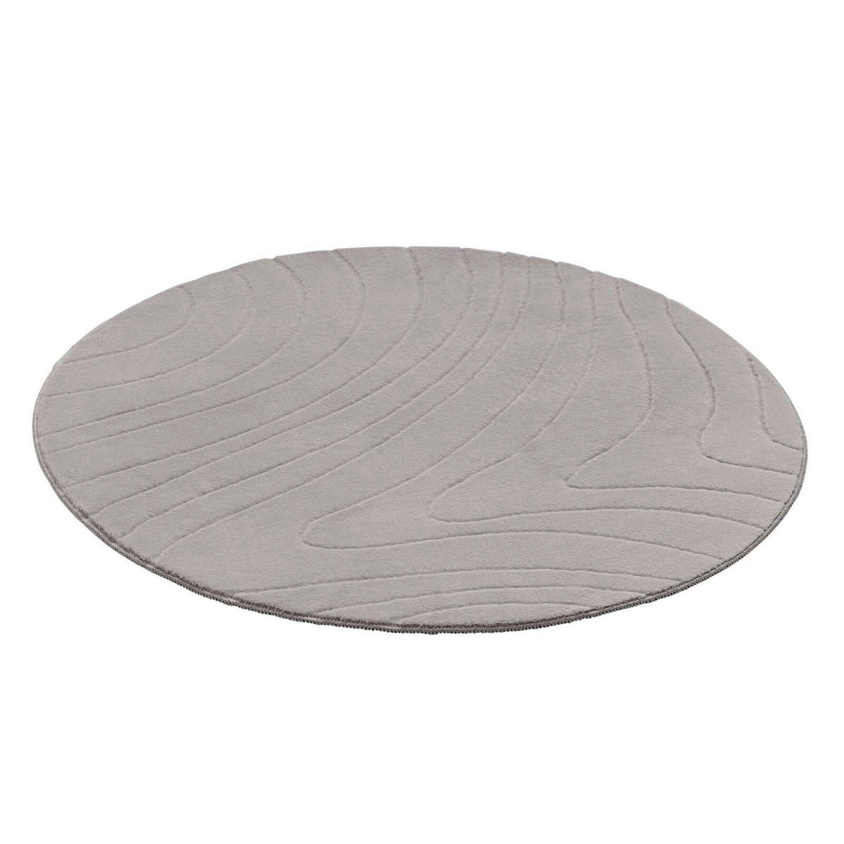 WEBTEPPICH 120 cm Stilo Hellgrau rund  - Hellgrau, Basics, Textil (120cm) - Novel