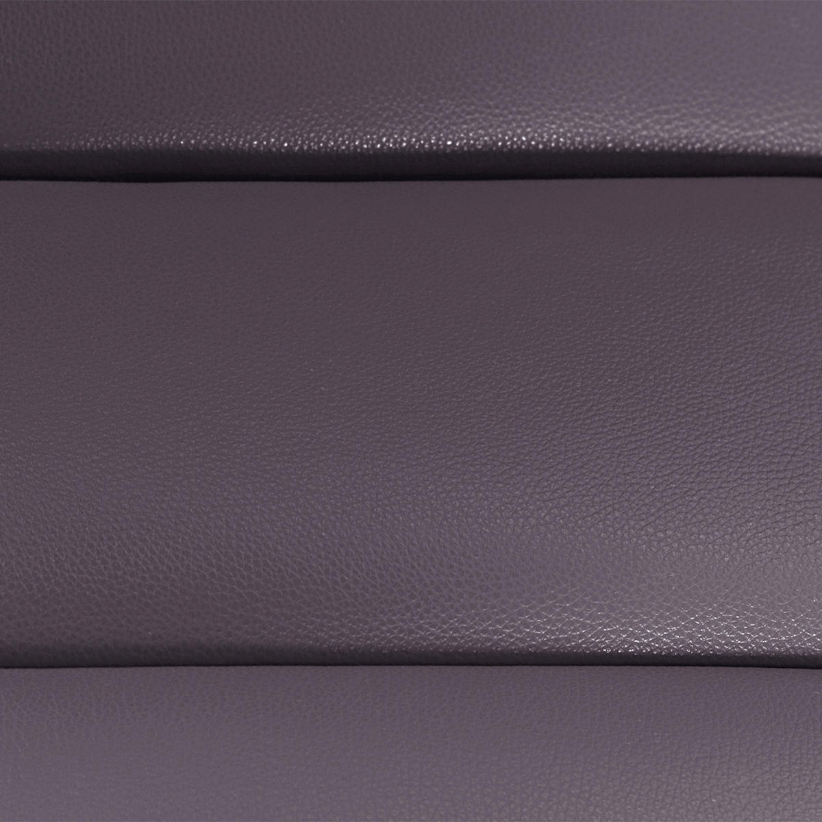 RELAXLIEGE in Echtleder Aubergine  - Aubergine/Schwarz, Design, Leder/Metall (65/65-95/171cm) - Livetastic