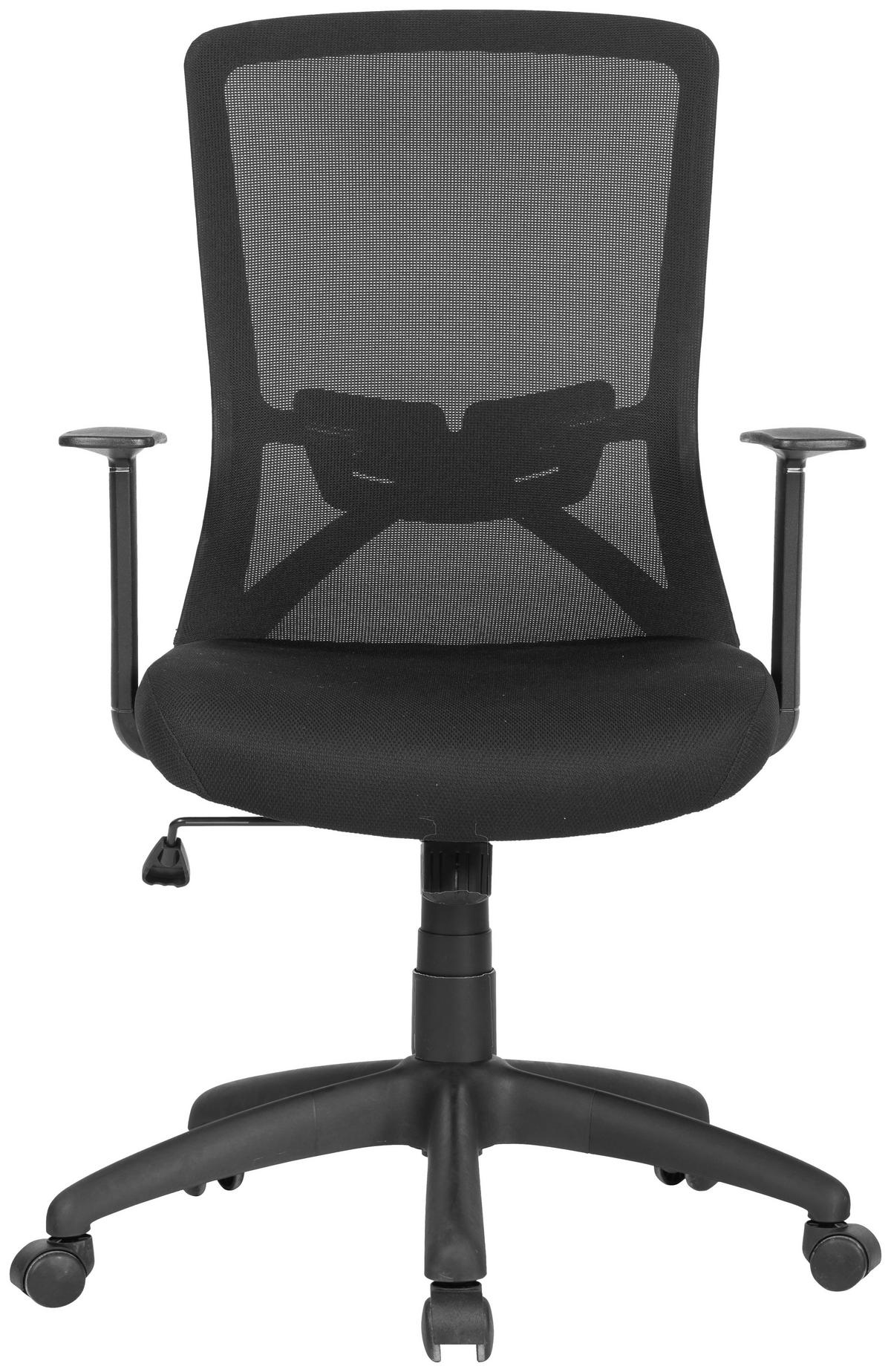 DREHSTUHL  in Schwarz  - Schwarz, MODERN, Kunststoff/Textil (52,5/95,5-103/60,5cm) - MID.YOU