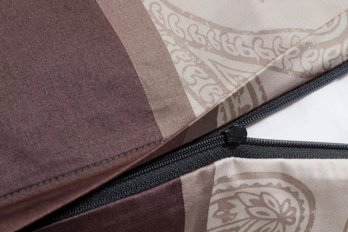 BETTWÄSCHE 3-teilig JOOP! PAISLEY STRIPES Jersey 200/200 cm  - Schwarz, Basics, Textil (200/200cm) - Joop!