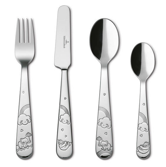 KINDERBESTECK - Silberfarben, Basics, Metall (21,5/15/2,50cm) - Villeroy & Boch