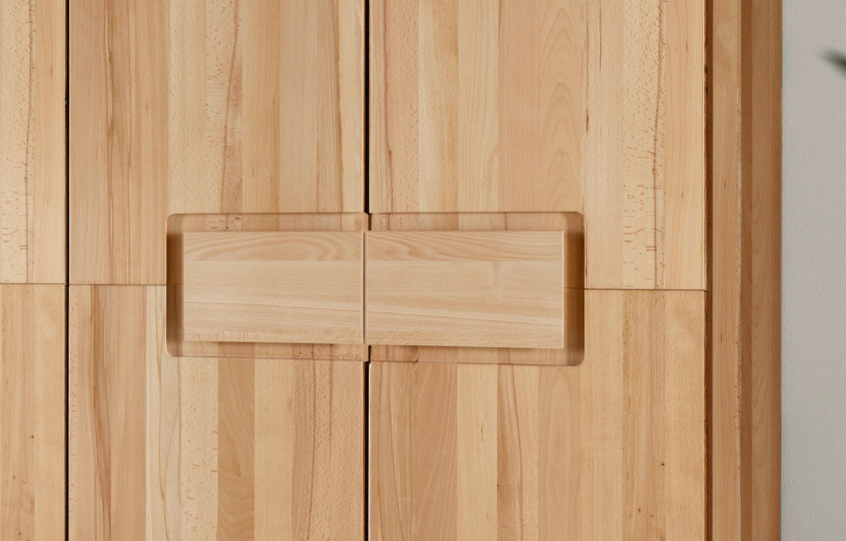 DREHTÜRENSCHRANK  in Buchefarben  - Buchefarben, MODERN, Holz (302/223/62cm) - Livetastic