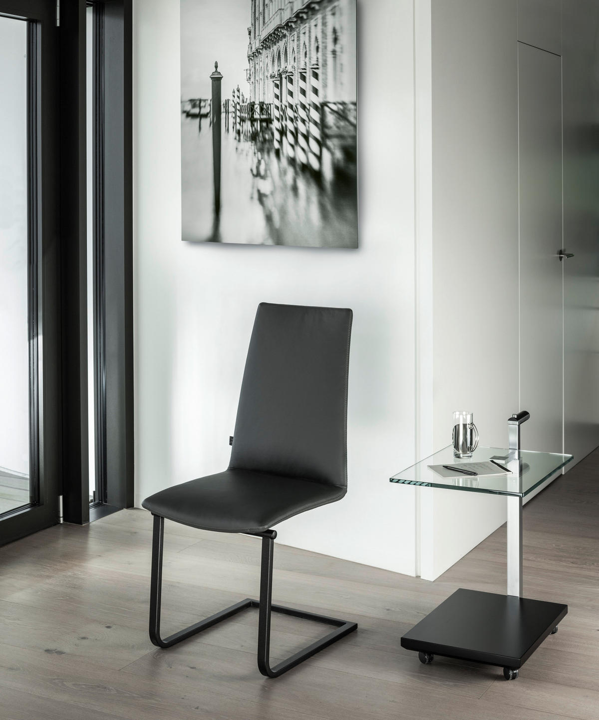 BEISTELLTISCH in Metall, Kunststoff, Keramik, Holzwerkstoff 52/40/54-74 cm  - Grau, Design, Keramik/Holzwerkstoff (52/40/54-74cm) - Bacher