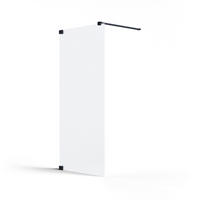 DUSCHTRENNWAND Schwarz  100/200 cm  - Schwarz, MODERN, Glas/Metall (100/200cm) - Schöner Wohnen
