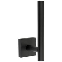 DRŽAČ TOALET-PAPIRA  crna  metal  - crna, Osnovno, metal (4,5/14/6,6cm)