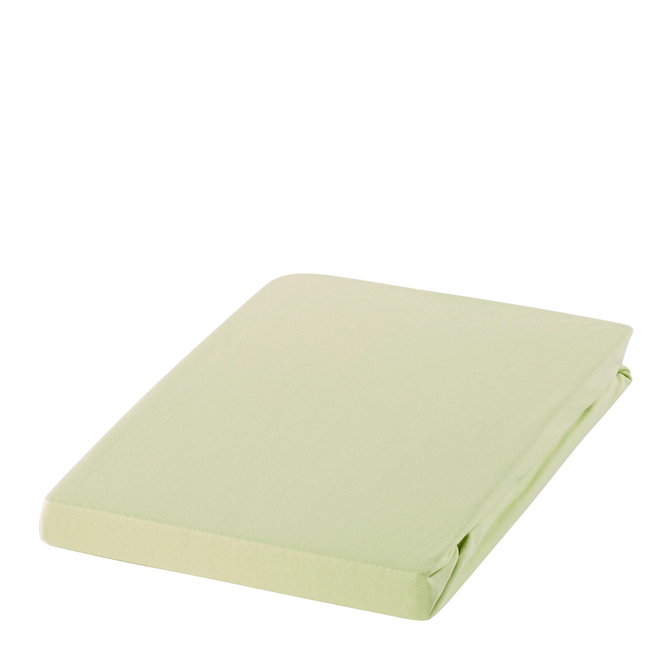 SPANNBETTTUCH Zwirn-Jersey  - Hellgrün, Basics, Textil (100/200cm) - Estella