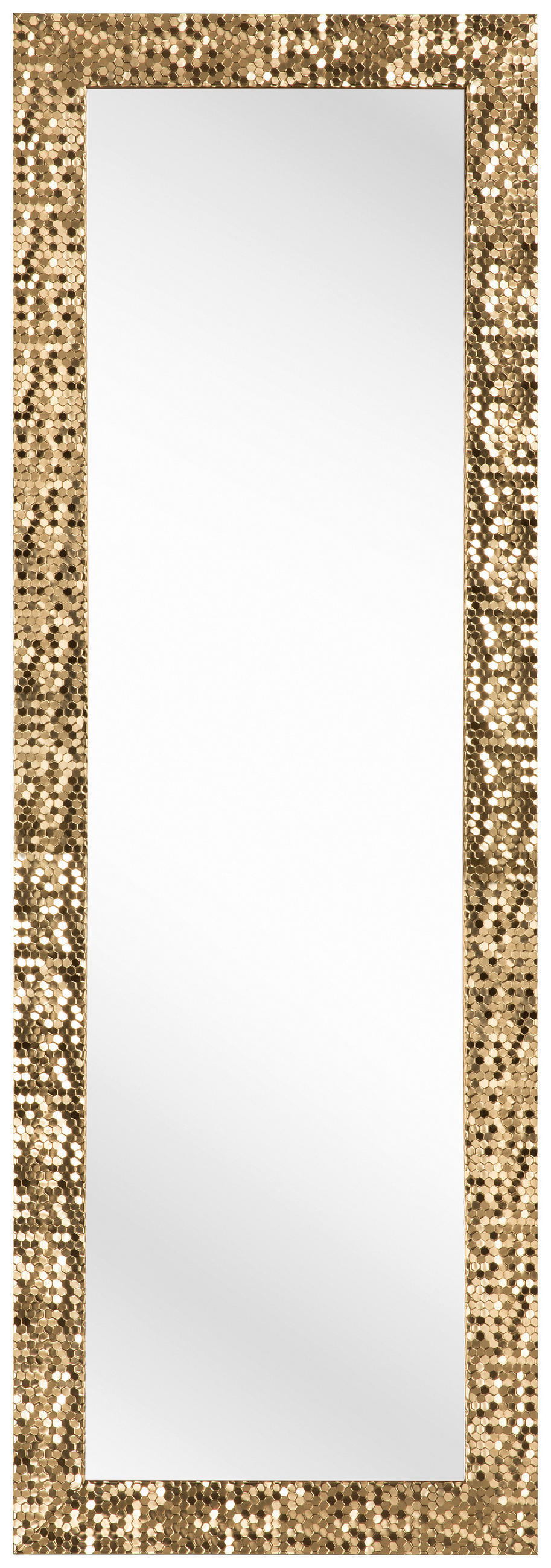 Carryhome Wandspiegel Gold 50x150x2 cm