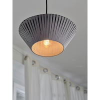 HÄNGELEUCHTE 30,5/120 cm  - Dunkelgrau, Basics, Textil/Metall (30,5/120cm) - Osram