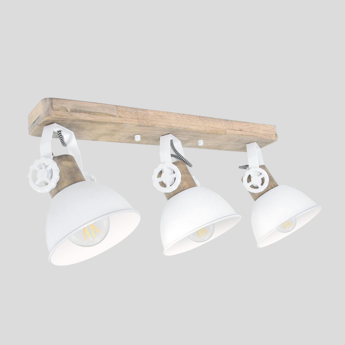 DECKENSPOTS 59/19/23 cm   - Anthrazit/Kupferfarben, Trend, Holz/Metall (59/19/23cm)