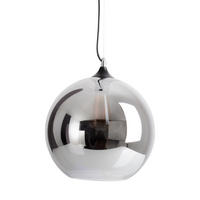 HÄNGELEUCHTE 30/130 cm  - Anthrazit/Schwarz, Design, Glas/Metall (30/130cm) - Näve