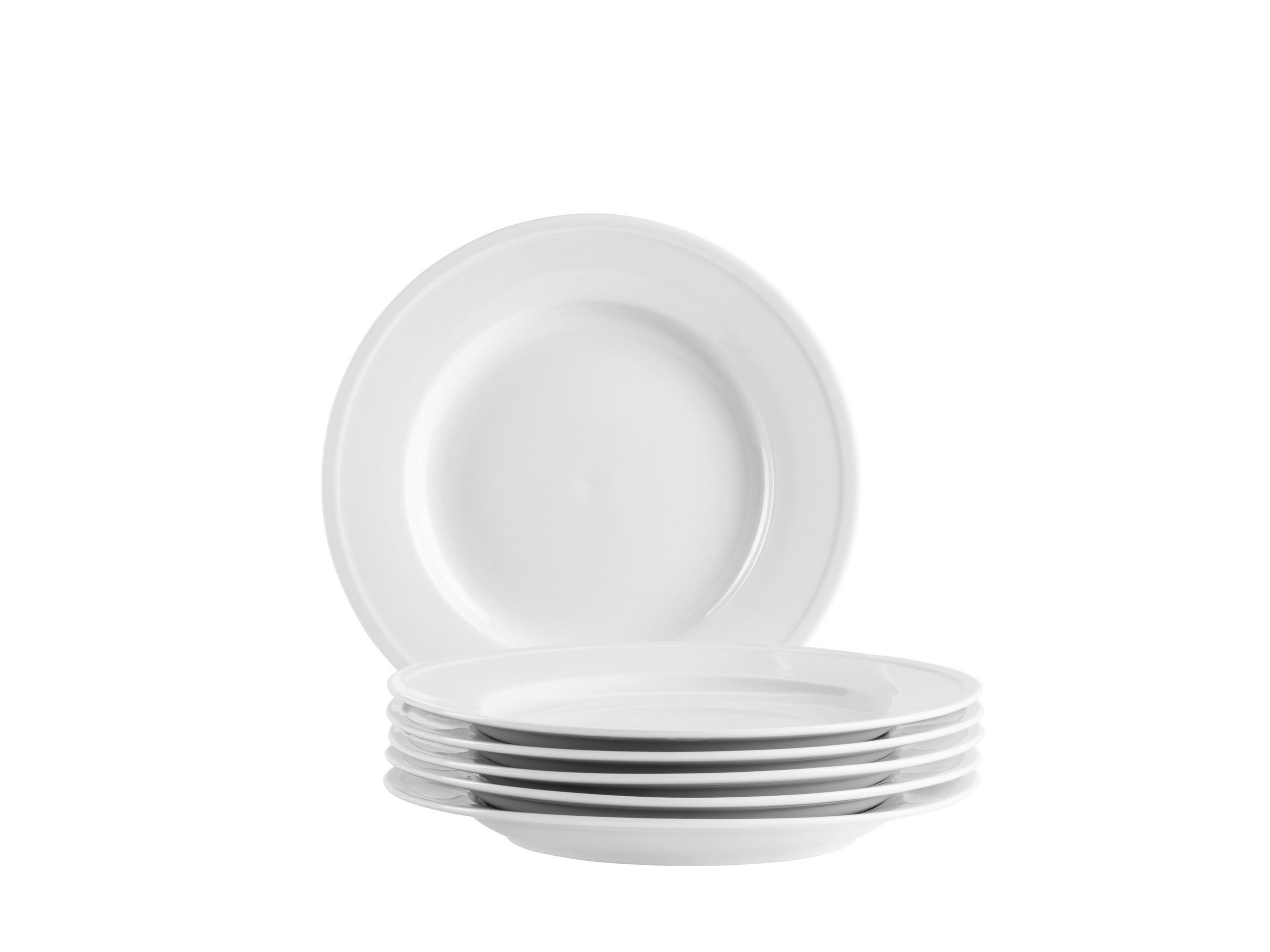 DESSERTTELLERSET Weiß 6-teilig Arlona  - Weiß, Basics, Keramik - Mäser