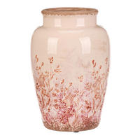 VÁZA, keramika, 28 cm - růžová, Basics, keramika (18/26/18cm)