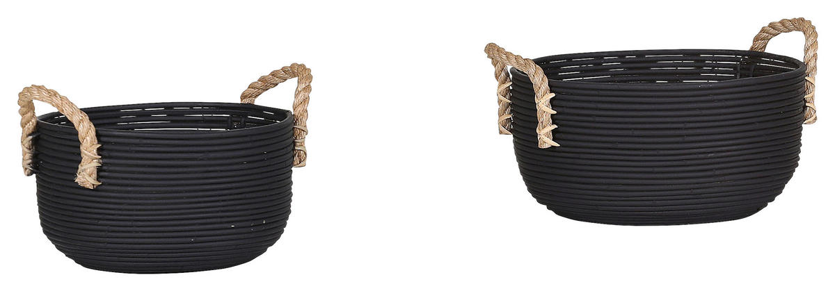 SADA KOŠŮ, přírodní barvy, černá - černá/přírodní barvy, Lifestyle, dřevo (40/26cm)