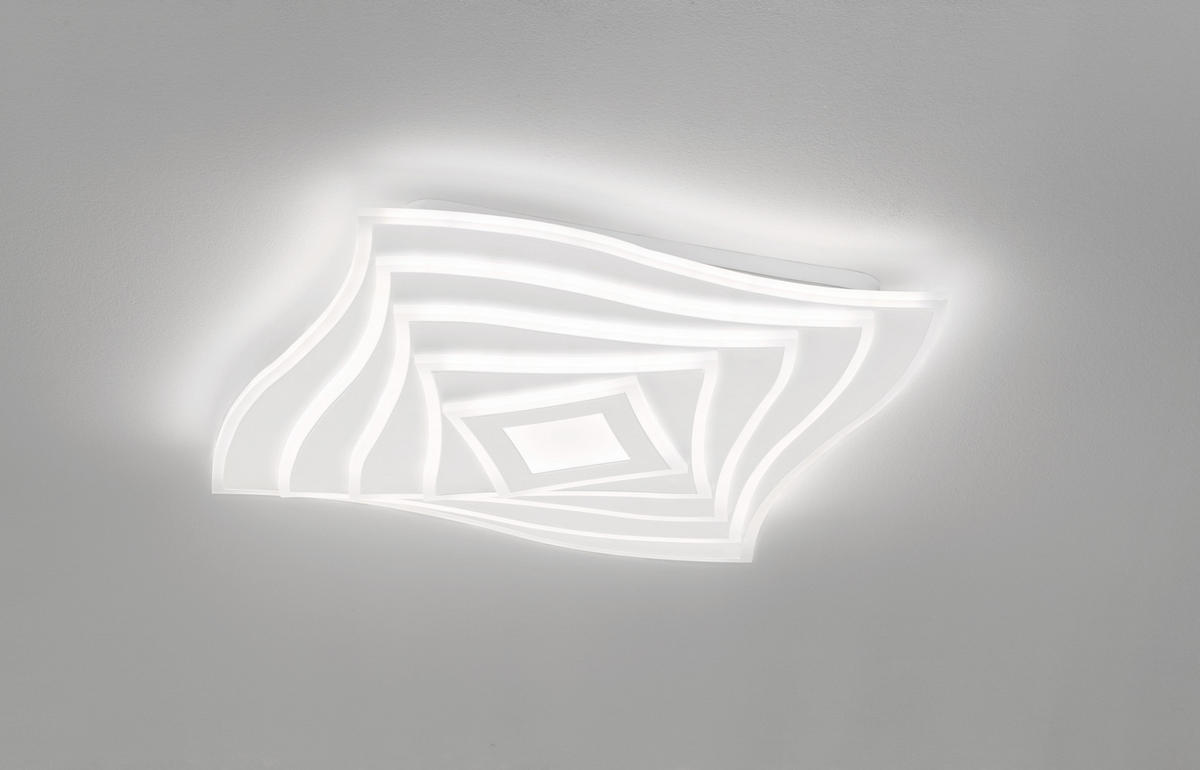 LED-DECKENLEUCHTE 50/5/50 cm   - Weiß, Basics, Kunststoff (50/5/50cm)