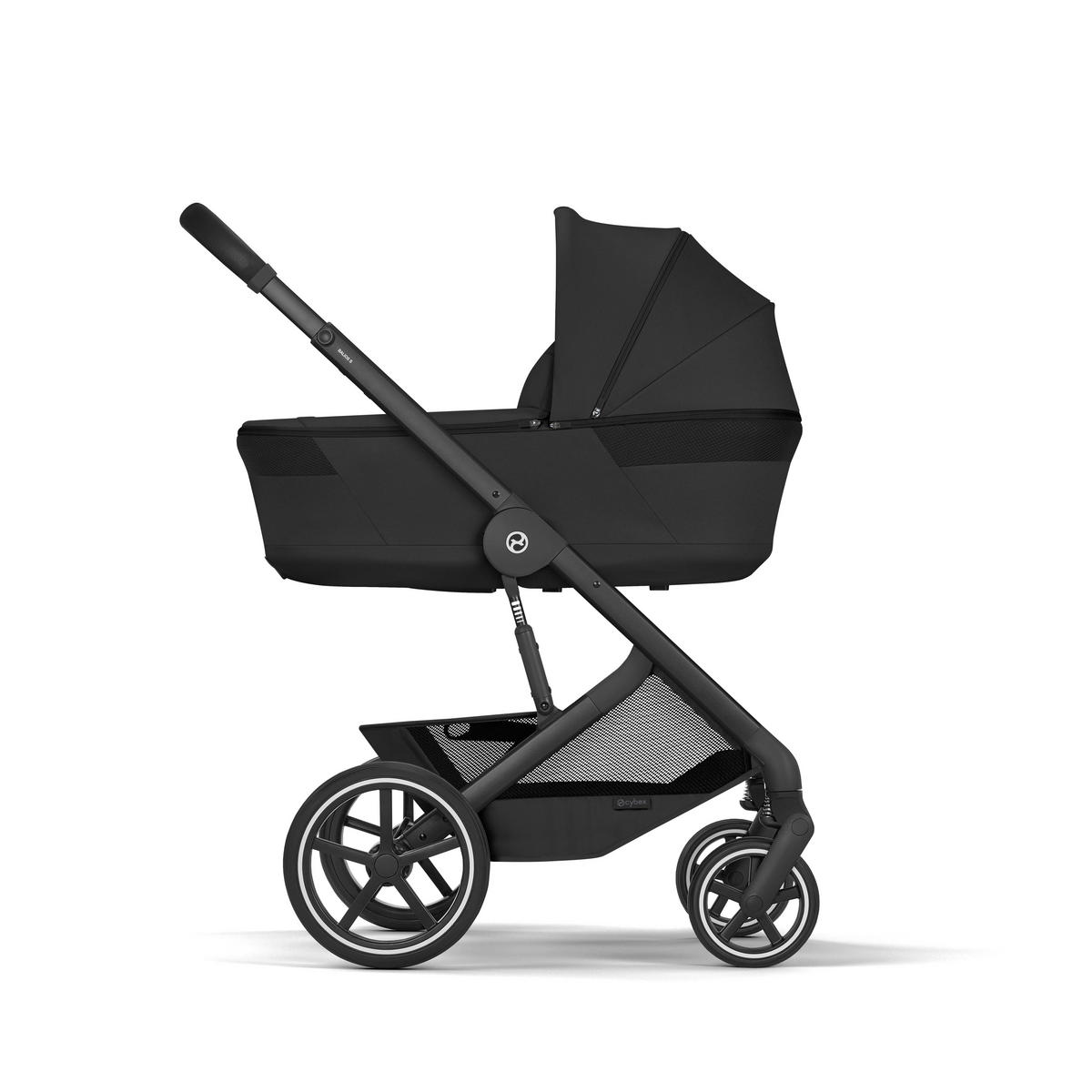 KOMBINIRANA DJEČJA KOLICA  Balios S Lux BLK inkl. Fold-Carrycot  - crna, Basics, tekstil/metal (87/60/108cm) - cybex GOLD