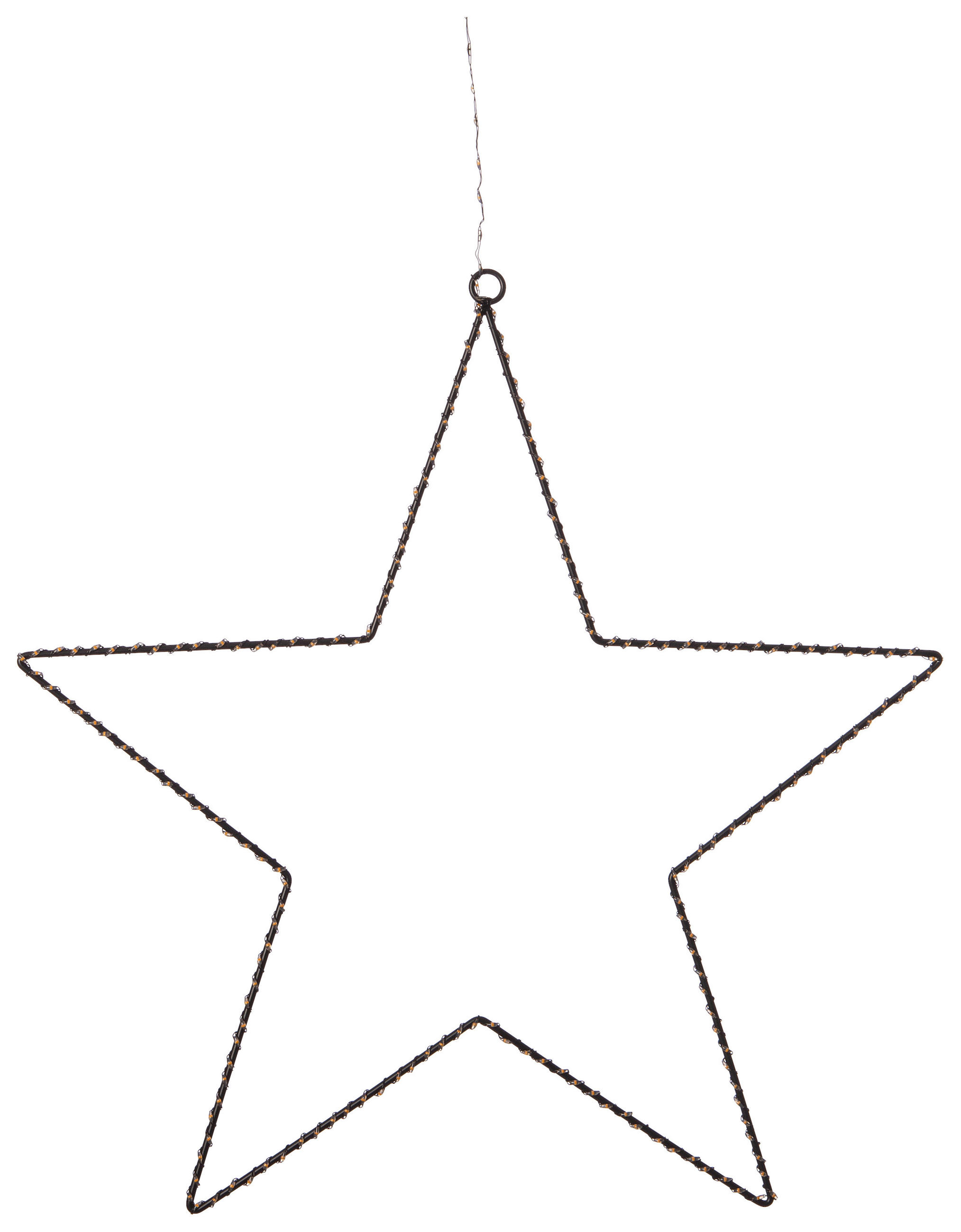 LED-DEKOLEUCHTE - Schwarz, Design, Metall (37cm) - X-Mas