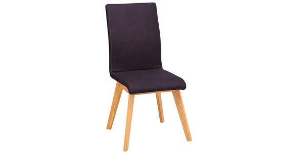 STUHL MAINE DS11 - Beige/Dunkelblau, Design, Holz/Textil (45/102/56cm) - Novel