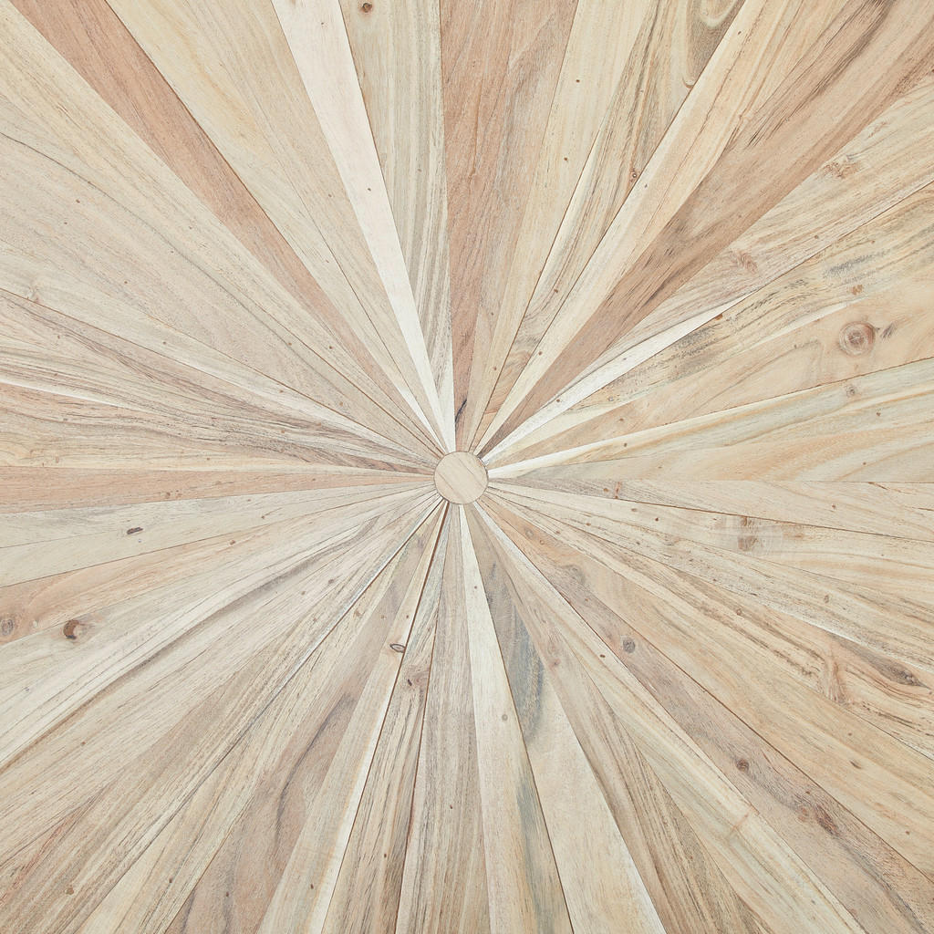 Thumbnail - Livetastic Esstisch, Schwarz, Akazie, Holz, Metall, Akazie, vollmassiv, Holz, rund, Sternfuß, 130x76x130 cm, Esszimmer, ...