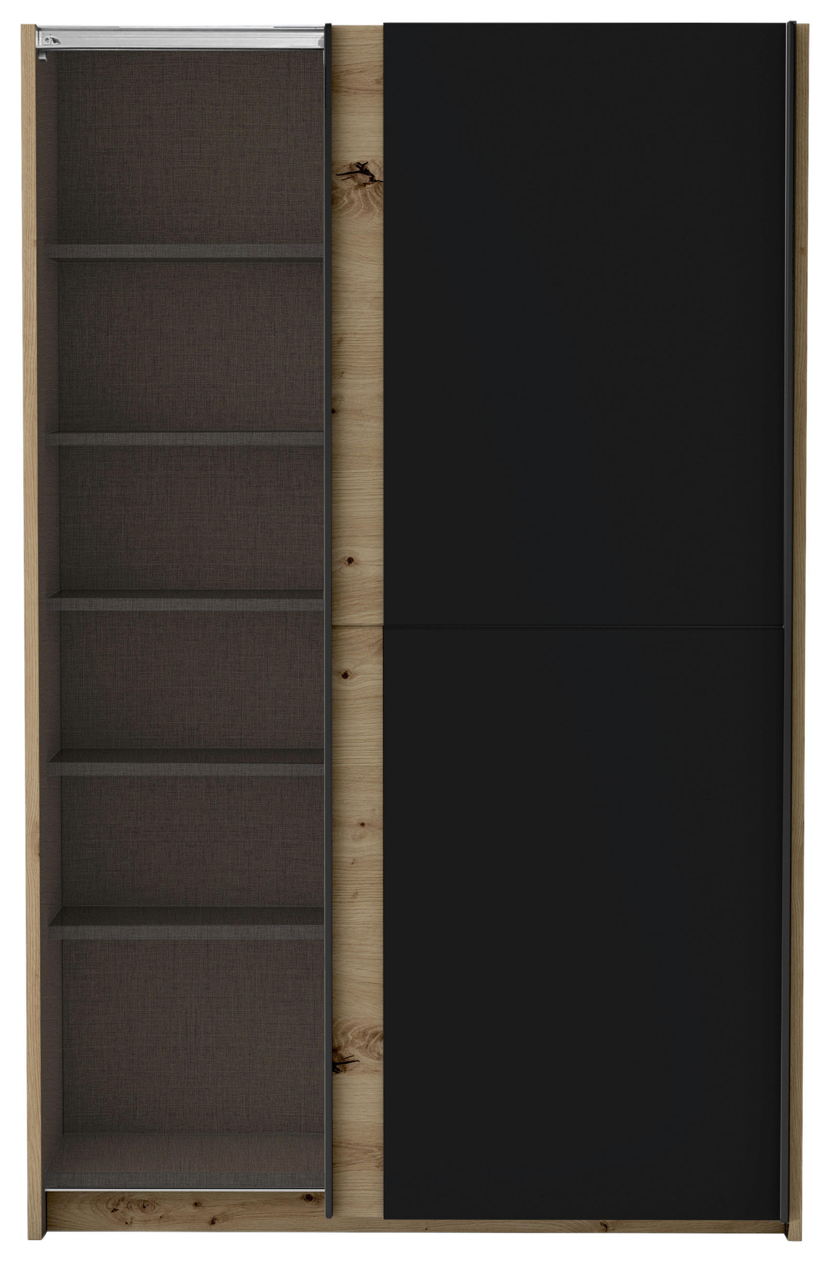 SKŘÍŇ S POSOUVACÍMI DVEŘMI, Sonoma dub, 125/195,5/38 cm - barvy dubu/Sonoma dub, Basics (125/195,5/38cm) - P & B