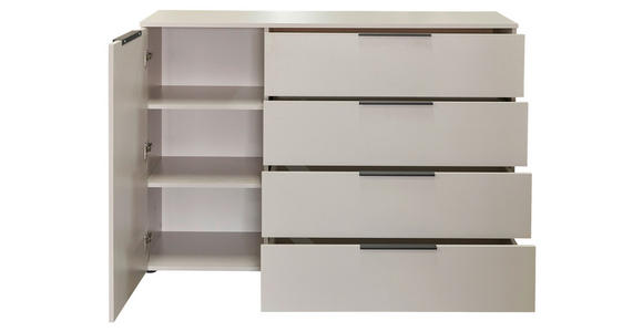 SIDEBOARD  136/93/42 cm 4 Schublade(n)  - Kaschmir/Schwarz, KONVENTIONELL, Holzwerkstoff/Kunststoff (136/93/42cm) - Xora