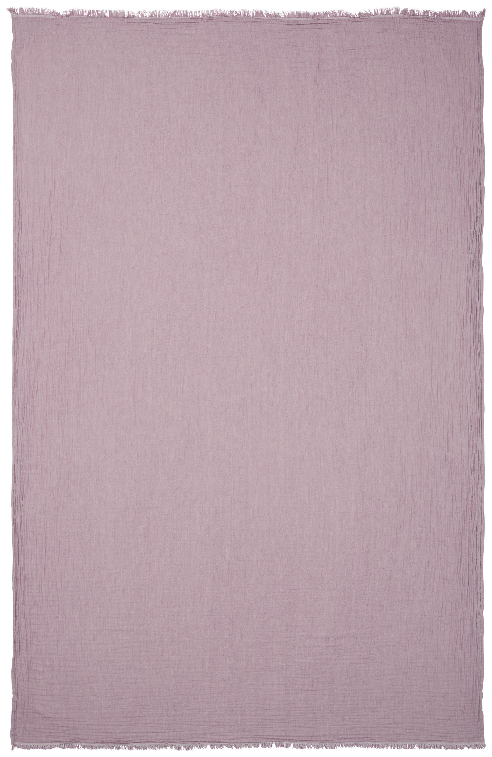 Thumbnail - Ambiente Wohndecke Musa, Lila, Natur, Textil, Uni, 150x200 cm, Oeko-Tex® Standard 100, Fransen, pflegeleicht, Double fac...