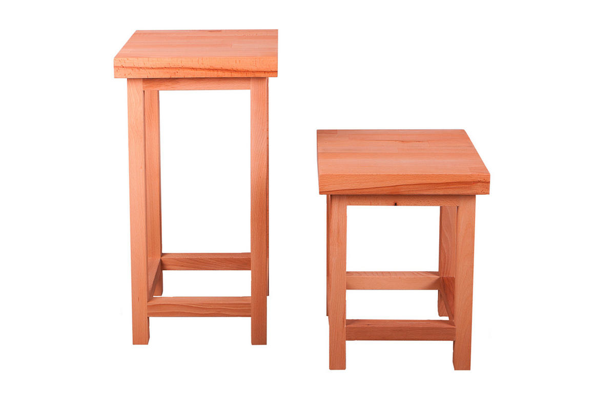 Universalhocker  - Kernbuche, Basics, Holz (30/60/30cm) - Gardenson
