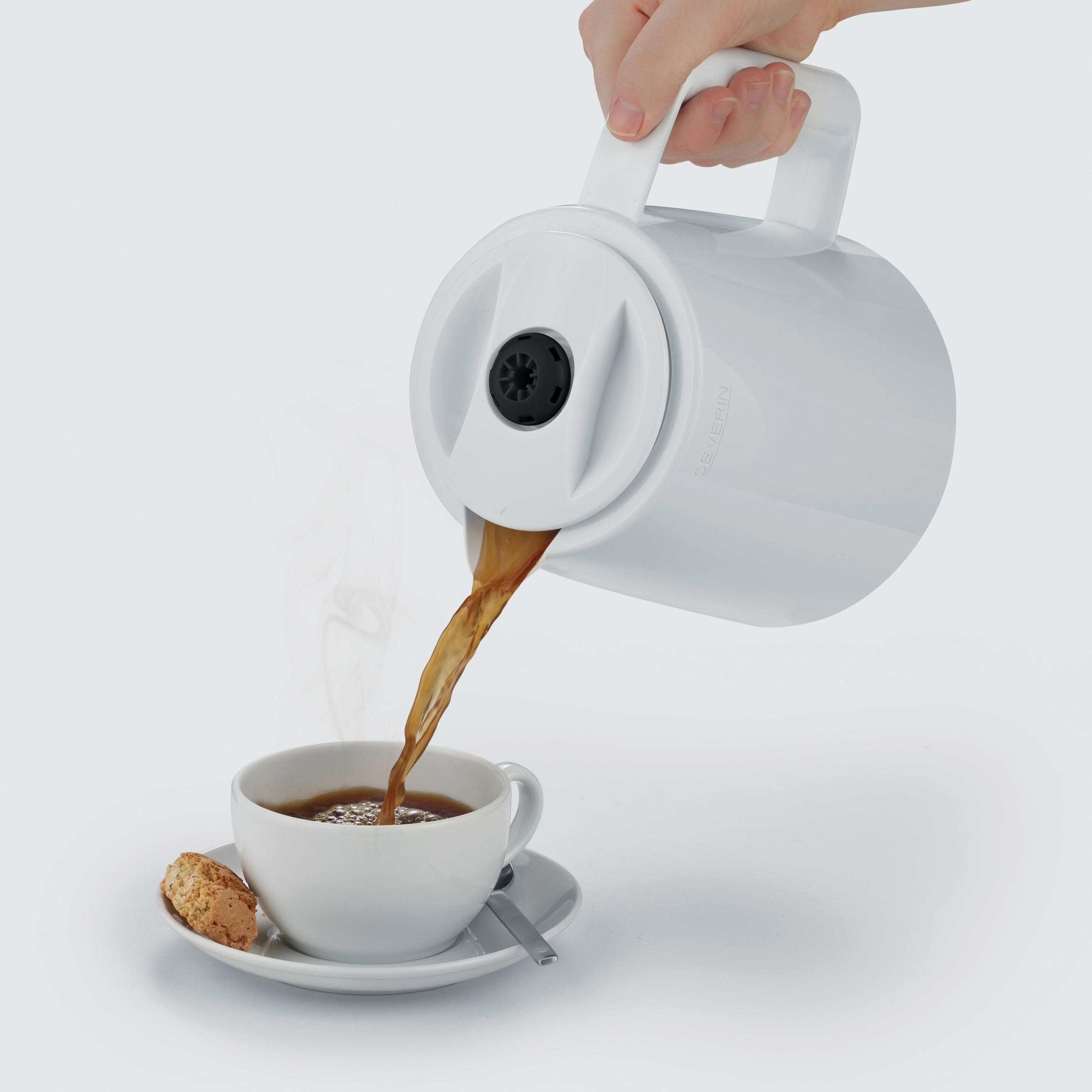 FILTERKAFFEEMASCHINE  - Weiß, KONVENTIONELL, Kunststoff (24/35,5/22,3cm) - Severin
