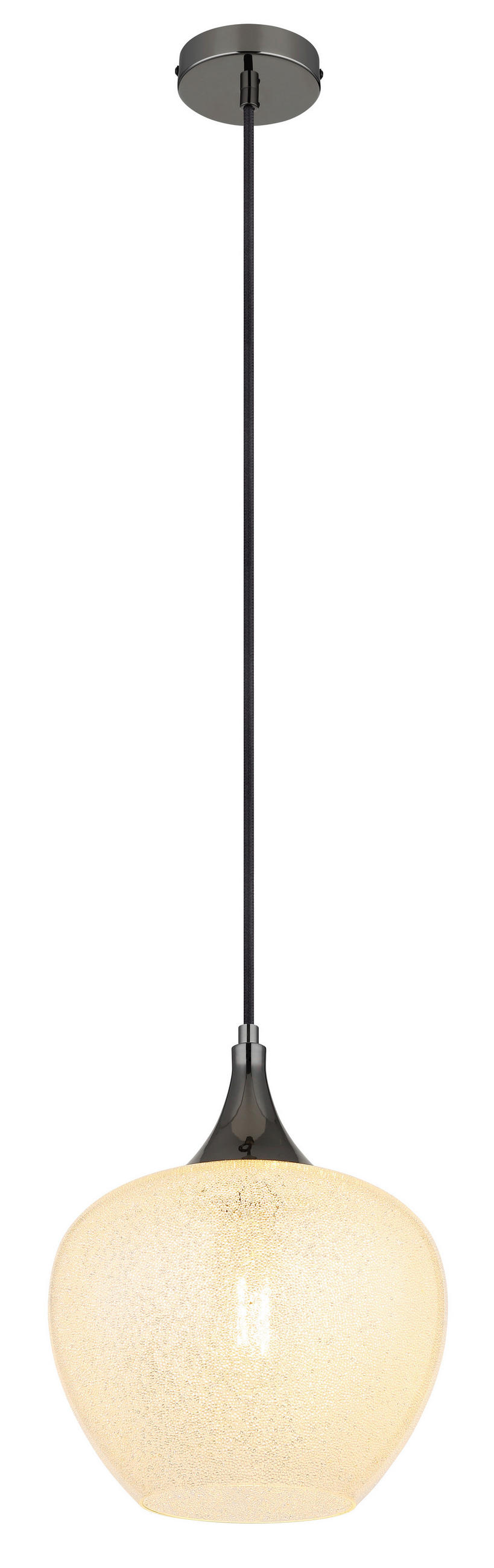 HÄNGLAMPA 24/120 cm  - klar/kromfärg, Klassisk, metall/glas (24/120cm) - Globo