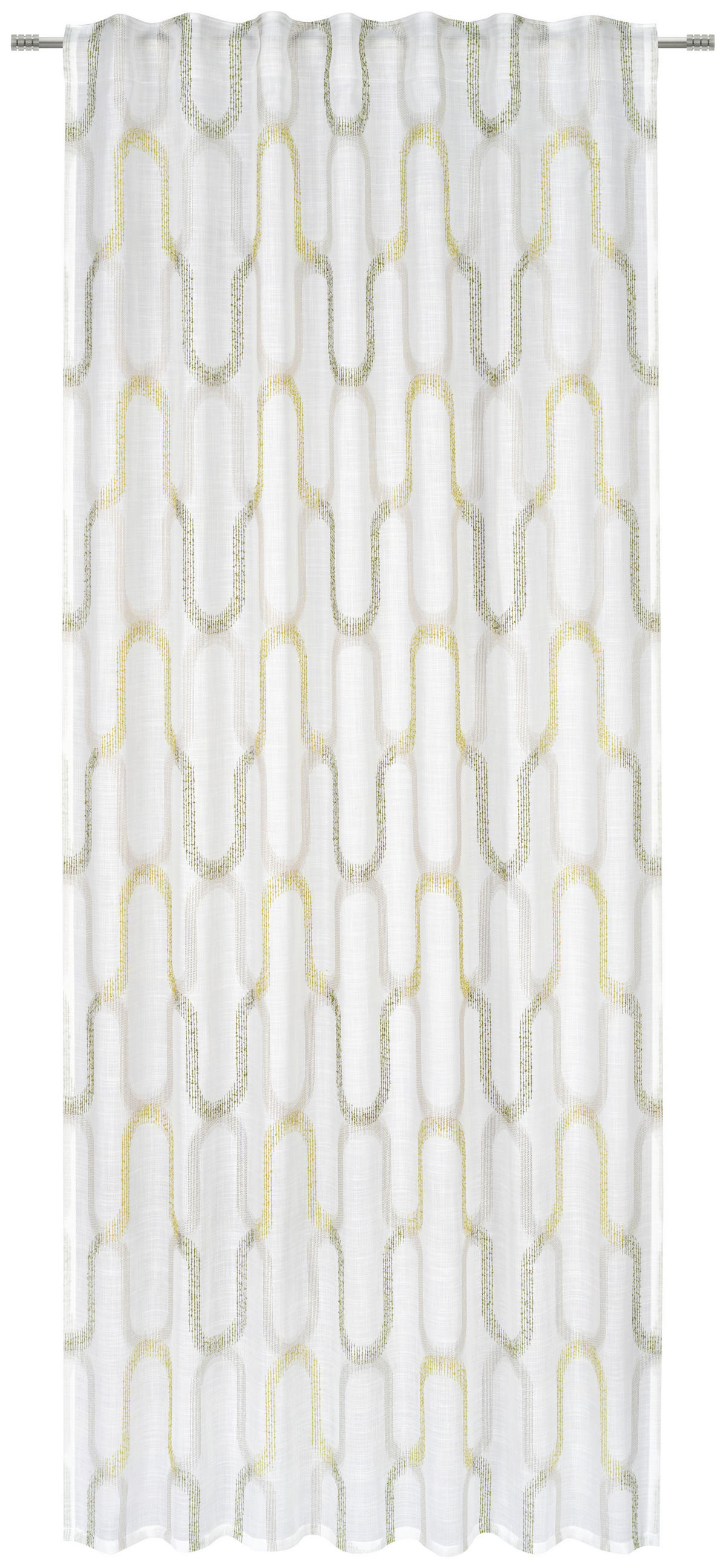 HOTOVÝ ZÁVĚS, poloprůhledné, 135/245 cm - zelená, Konvenční, textil (135/245cm) - Esposa