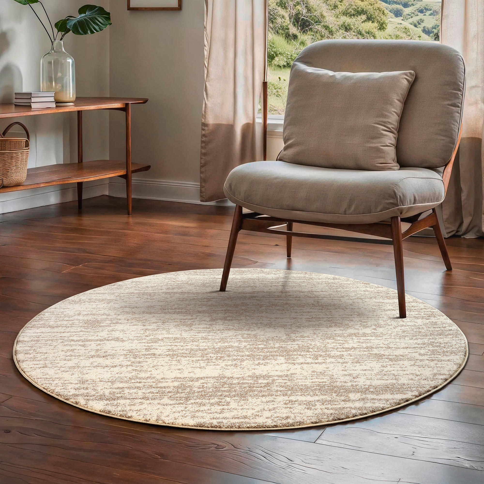WEBTEPPICH 80 cm Oslo Creme  - Creme, Basics, Kunststoff/Textil (80cm) - Novel