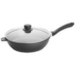 SCHMORPFANNE Keramikbeschichtung 28 cm  - Klar/Edelstahlfarben, Basics, Glas/Kunststoff (28cm) - Homeware Profession.