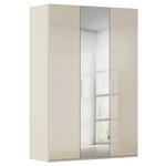 DREHTÜRENSCHRANK 151/223/61 cm,  in Champagner, 3-türig  - Champagner, Basics, Glas/Holzwerkstoff (151/223/61cm) - Novel