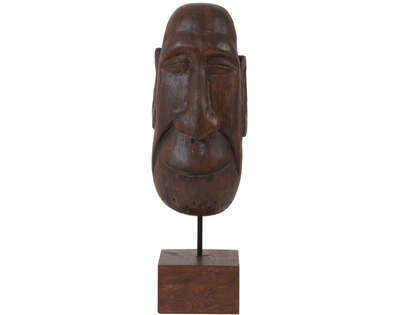 SKULPTUR - Bronzefarben, Basics, Holz (16/48,50/14cm) - Light & Living