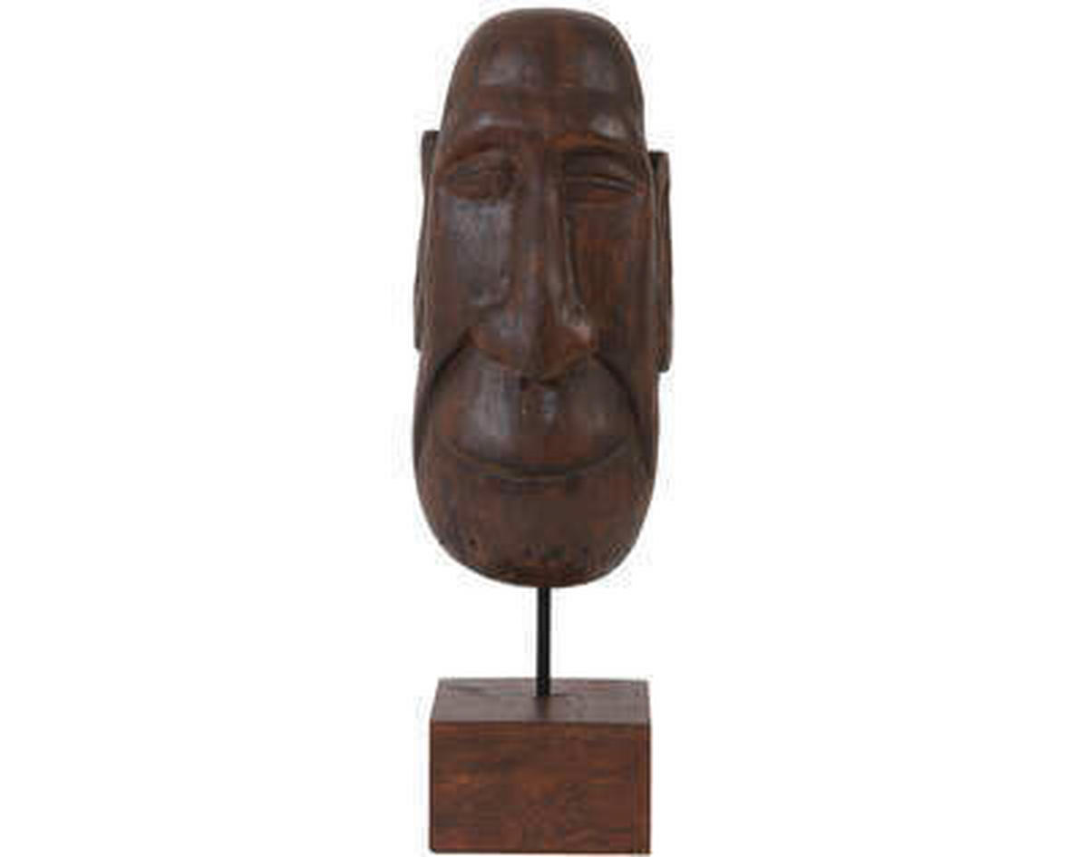 SKULPTUR - Bronzefarben, Basics, Holz (16/48,50/14cm) - Light & Living