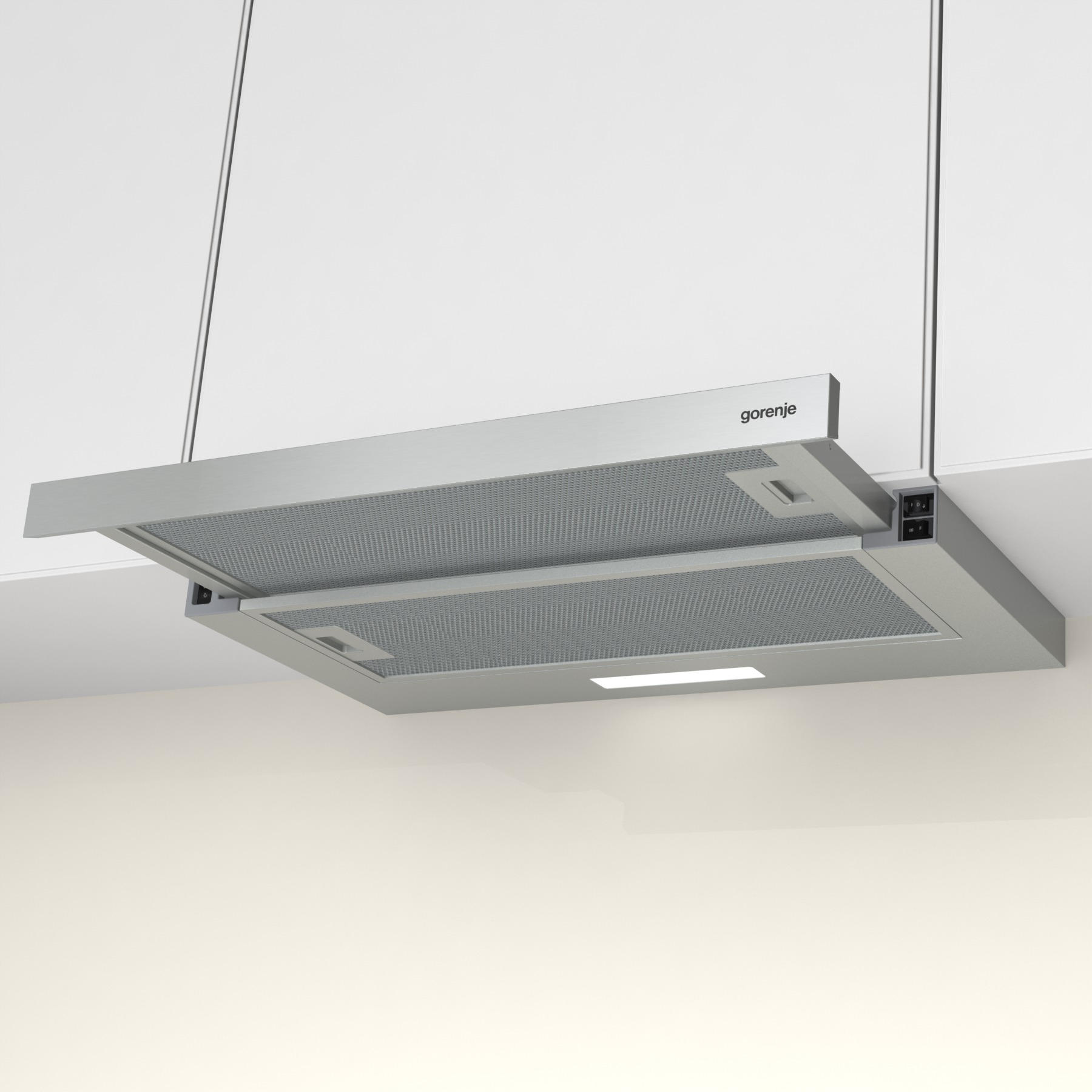 DUNSTABZUGSHAUBE  - Edelstahlfarben, Basics, Metall (60/17/30,6cm) - Gorenje