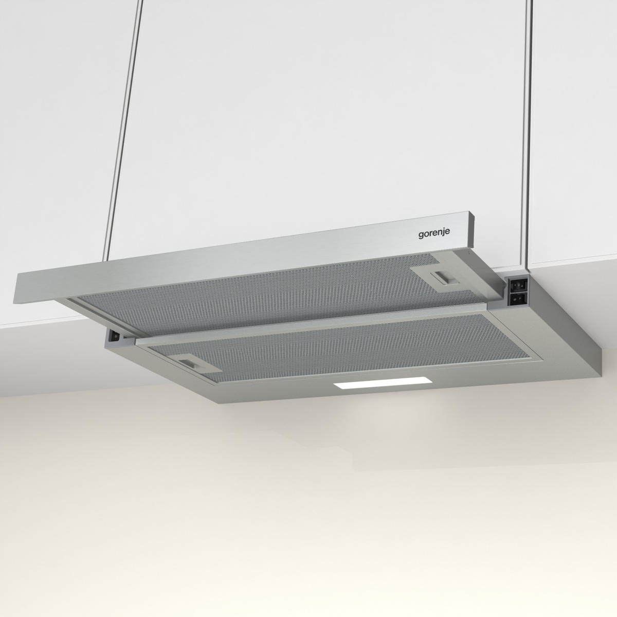 DUNSTABZUGSHAUBE  - Edelstahlfarben, Basics, Metall (60/17/30,6cm) - Gorenje