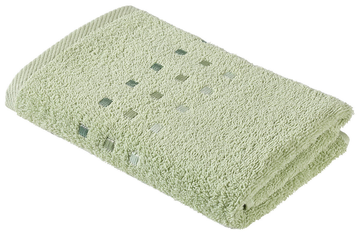 HANDTUCH Quattro Hellgrün  - Hellgrün, Basics, Textil (50/100cm) - Esposa