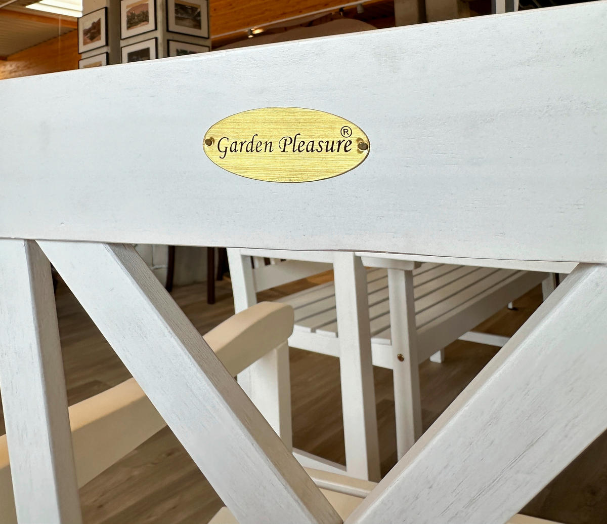 GARTENSTUHL in Holz Weiß  - Weiß, MODERN, Holz (59/89/58cm) - Gardenson